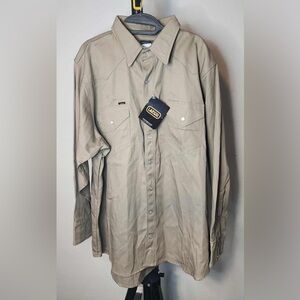 Heavy-Duty Welding Shirt | Non-FR Khaki | LAPCO XL